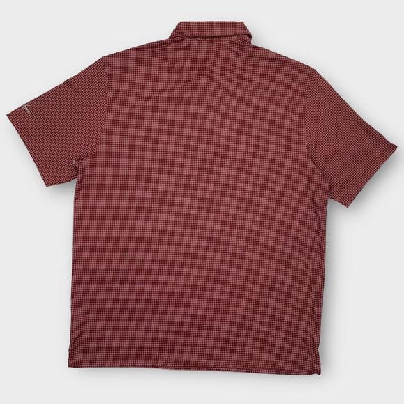 Walter Hagen Golf Polo Shirt Mens Large Micro Check Performance Stretch Preppy - Picture 8 of 15